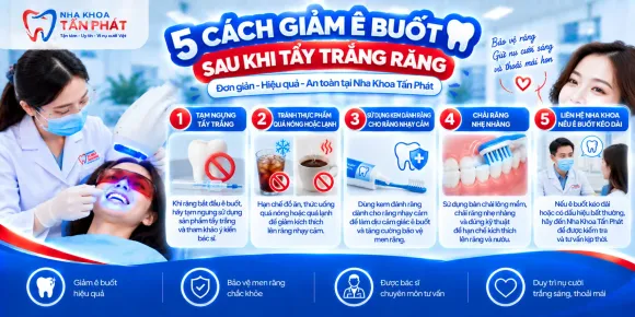 Mẹo Xử Lý Tình Trạng Răng Ê Buốt Sau Khi Tẩy Trắng Hiệu Quả