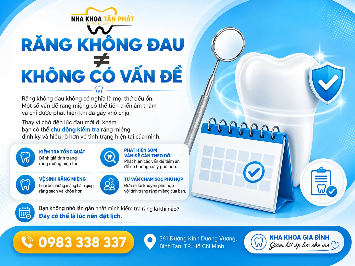 Bao lâu rồi bạn chưa kiểm tra răng miệng?
